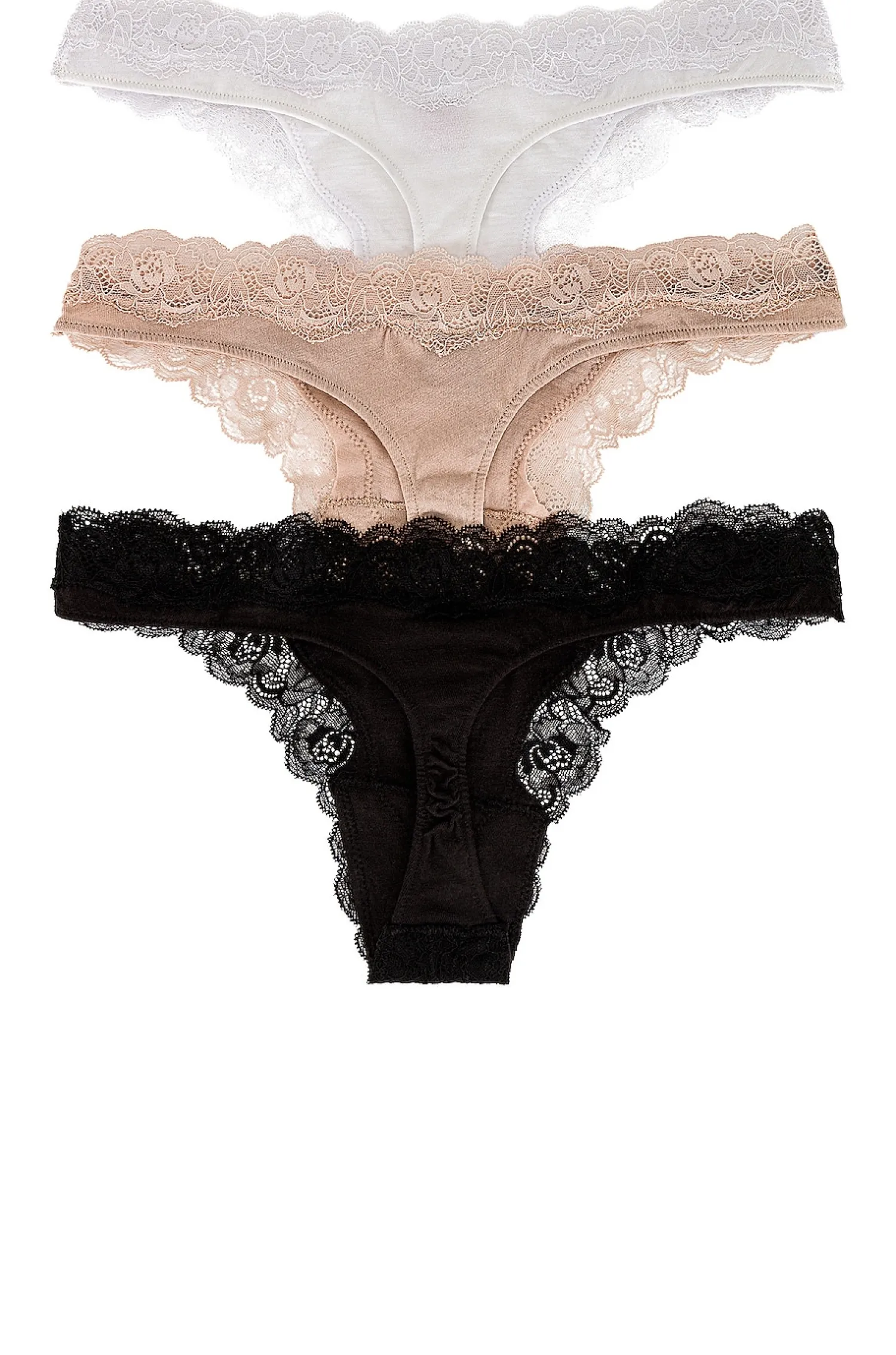 Women Only Hearts Lingerie & Sleepwear>3 Pack Thong