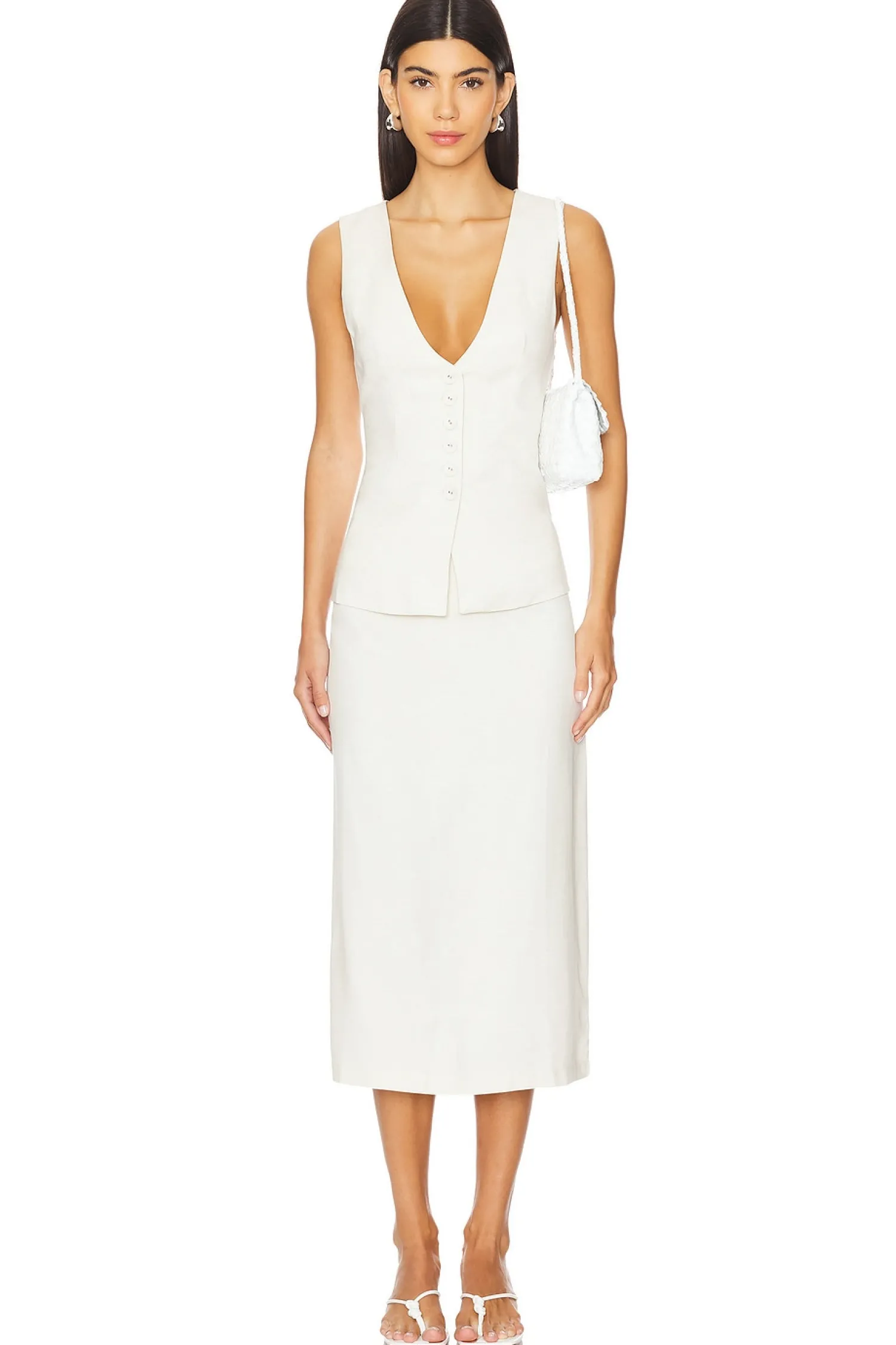 Women WeWoreWhat Matching Sets>A Line Midi Skirt