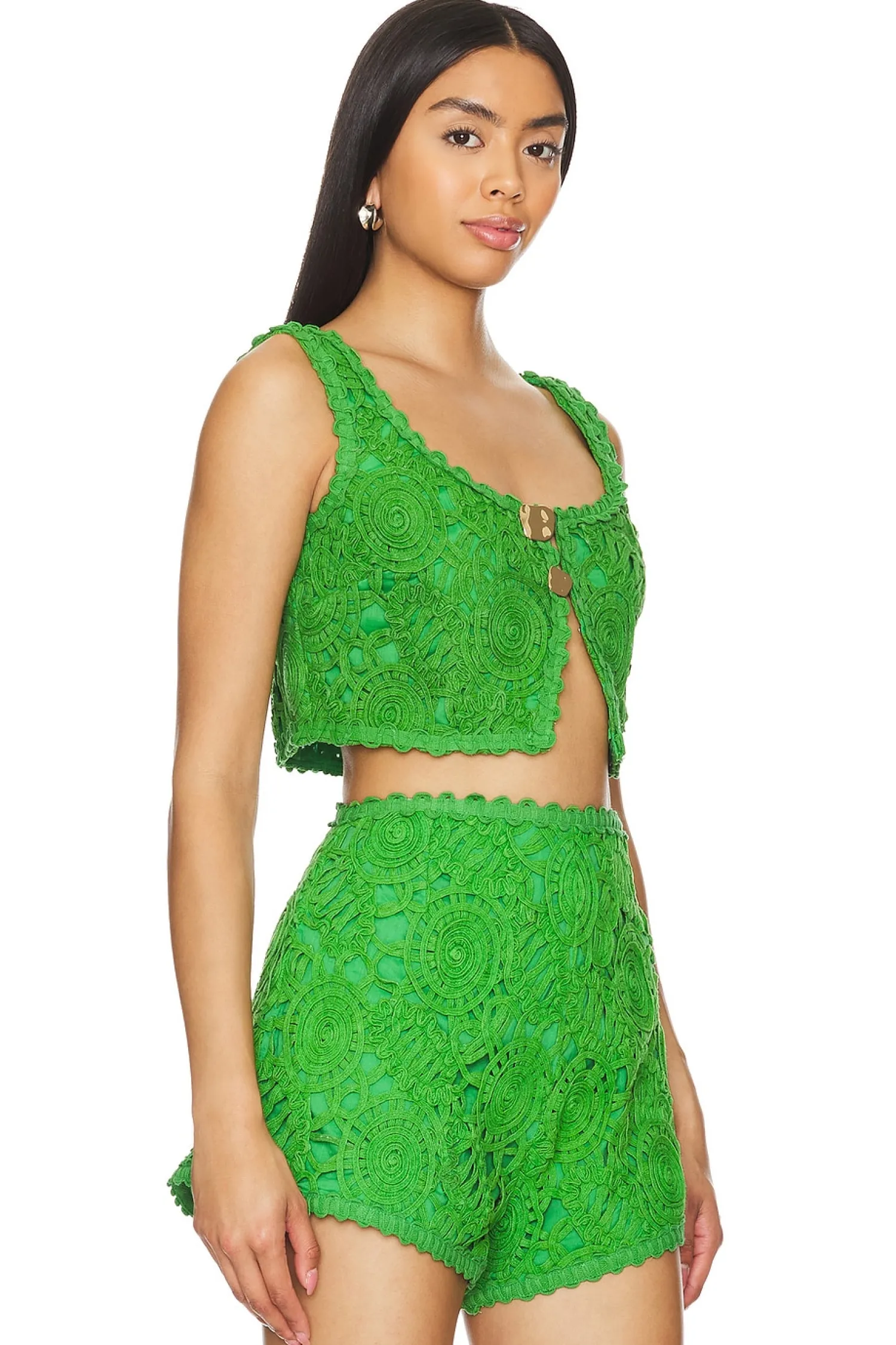Women AMUR Matching Sets>Aella Crop Top