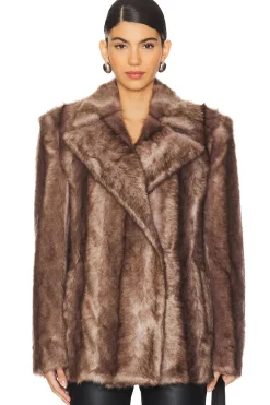 Women AKNVAS Jackets & Coats>Agostino Faux Fur Jacket