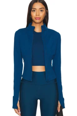 Women alo Jackets & Coats>Airbrush Corset Full Zip Jacket