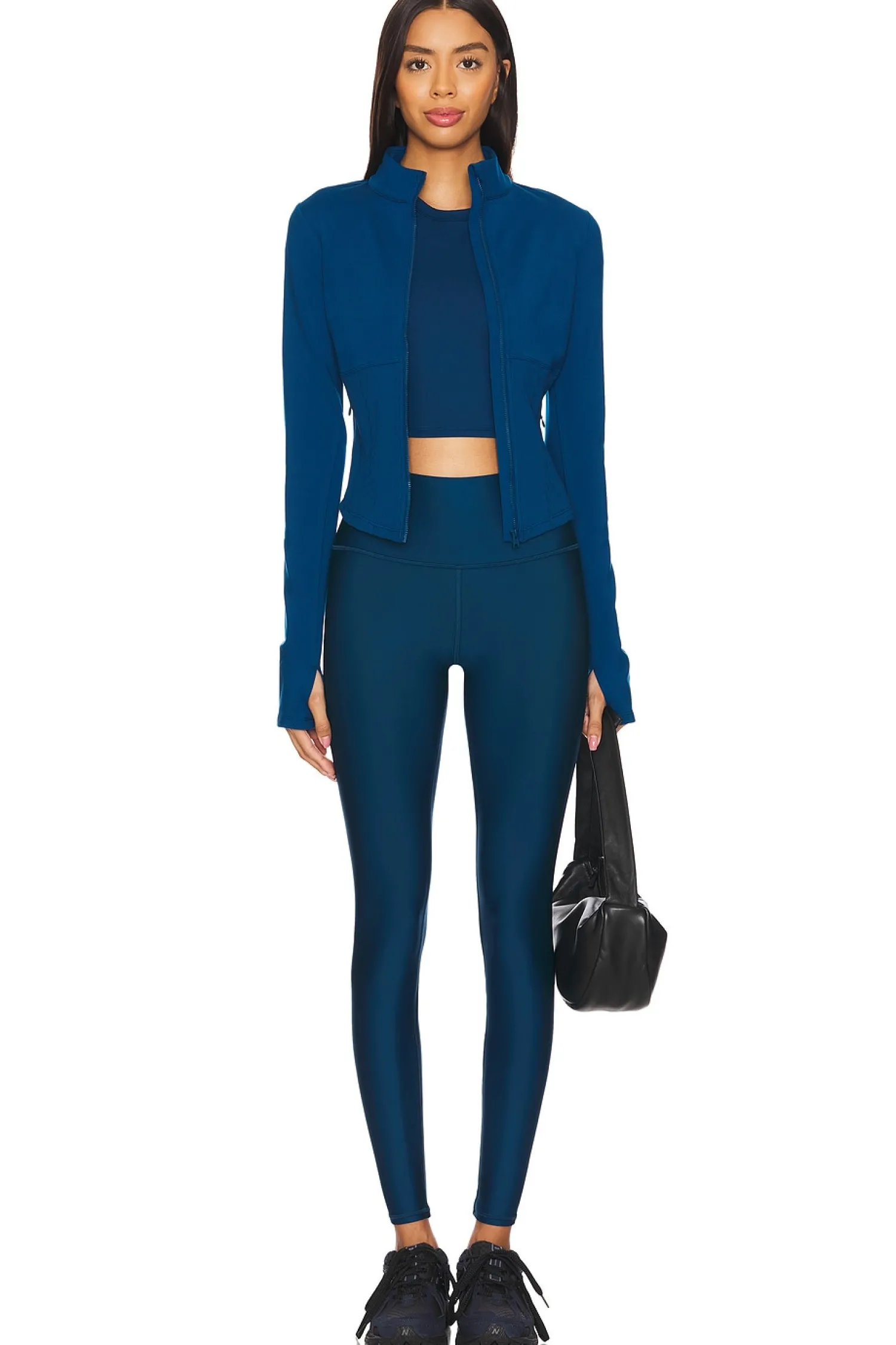 Women alo Jackets & Coats>Airbrush Corset Full Zip Jacket