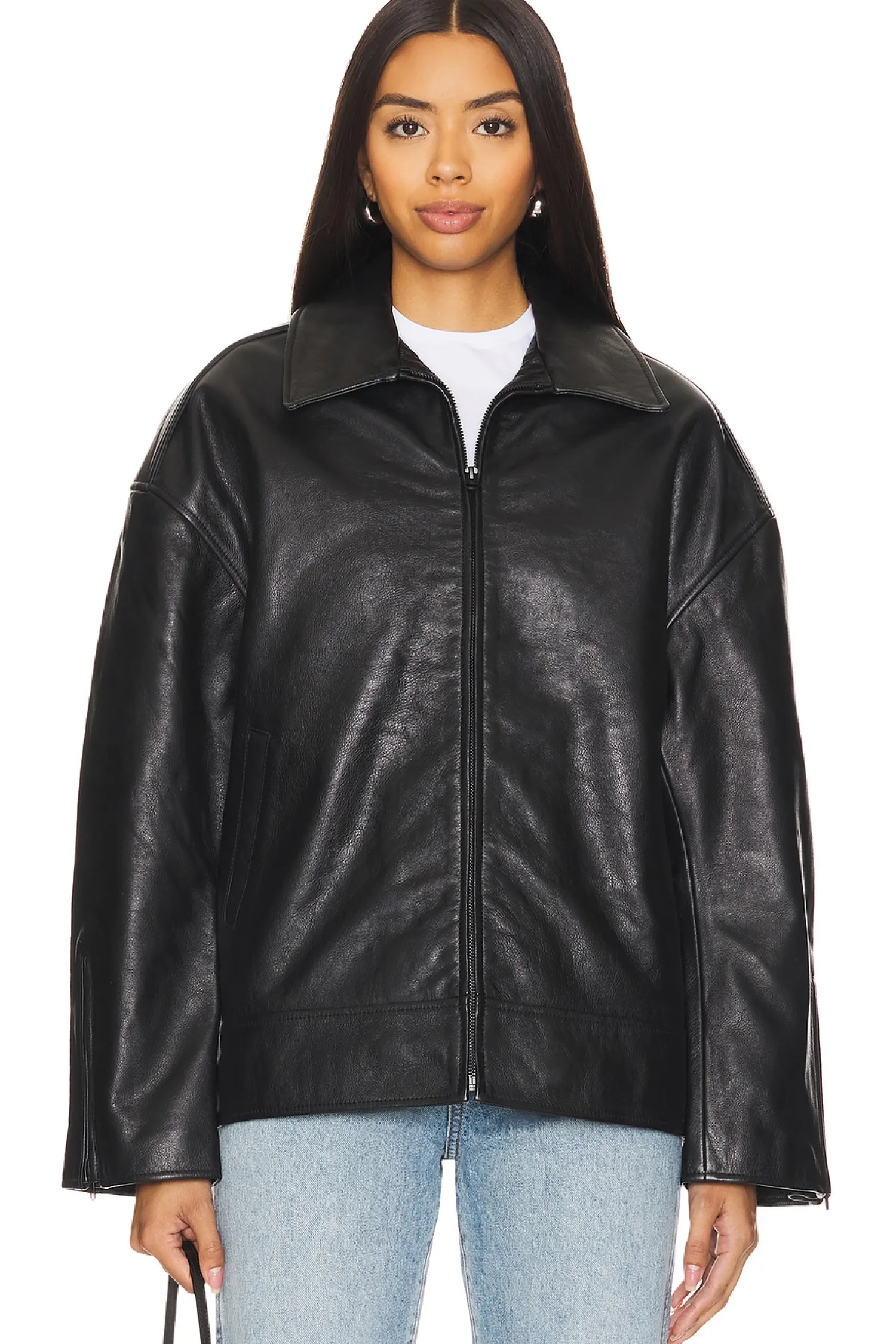 Women GRLFRND Jackets & Coats>Alek Leather Jacket