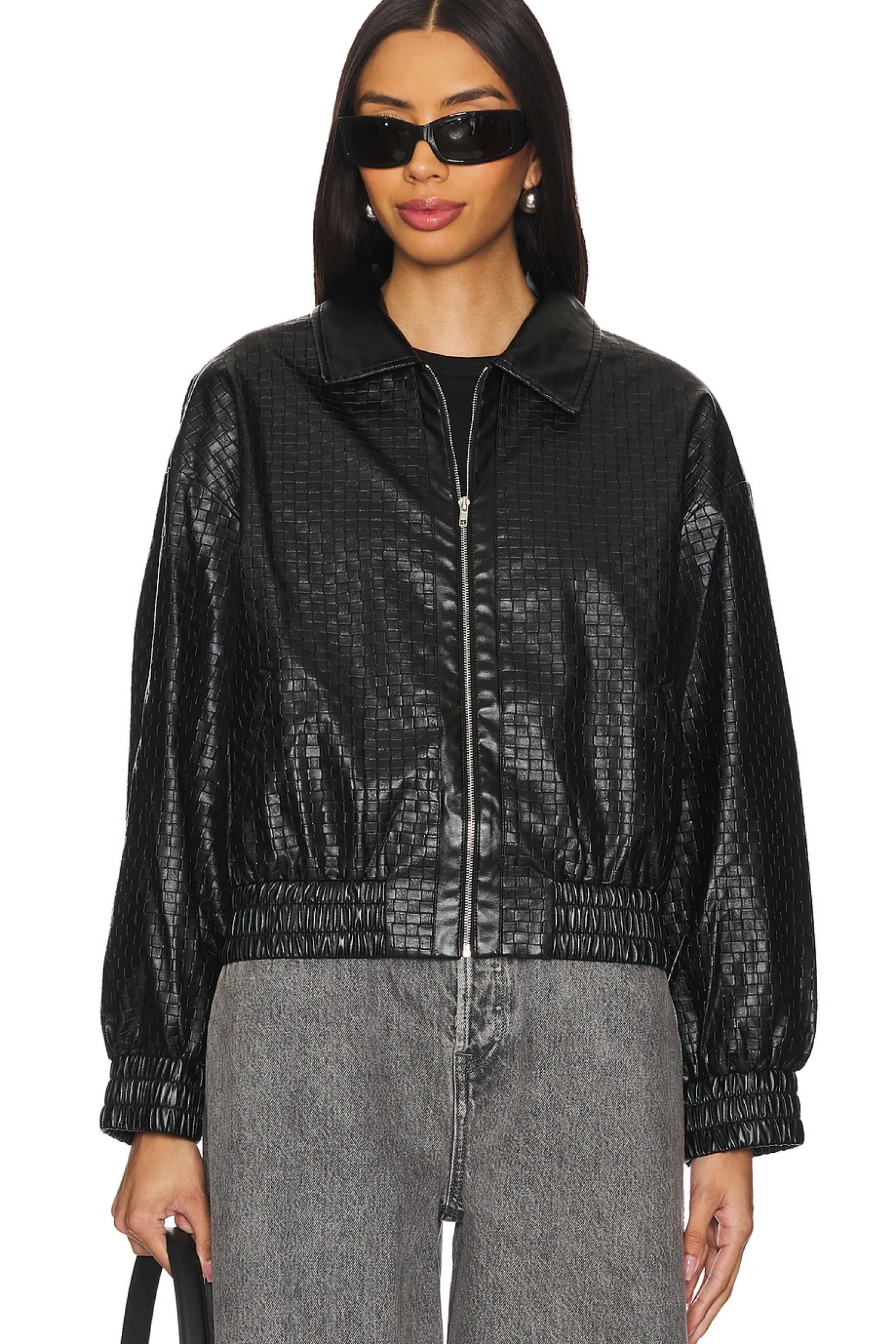 Women superdown Jackets & Coats>Alia Faux Leather Jacket