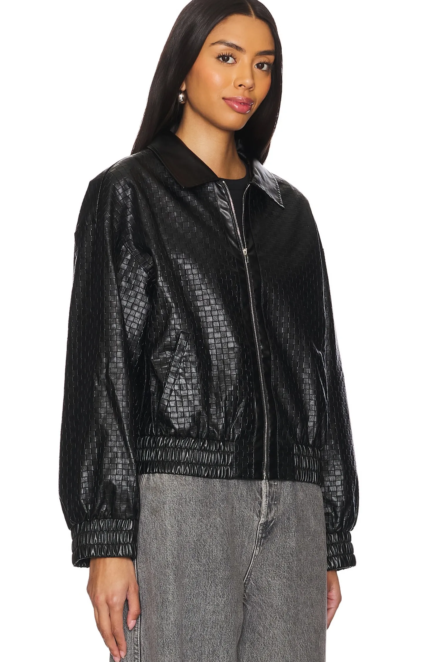 Women superdown Jackets & Coats>Alia Faux Leather Jacket