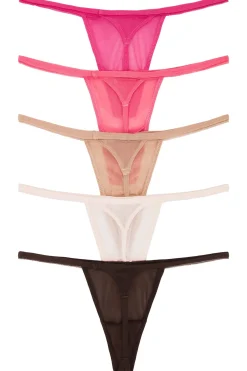 Women Privacy Please Lingerie & Sleepwear>Alice G String 5 Pack