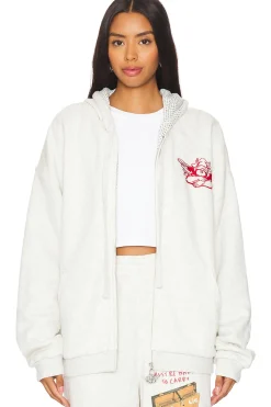 Women Boys Lie Loungewear>All That Baggage Terry Natural Zip Up Hoodie
