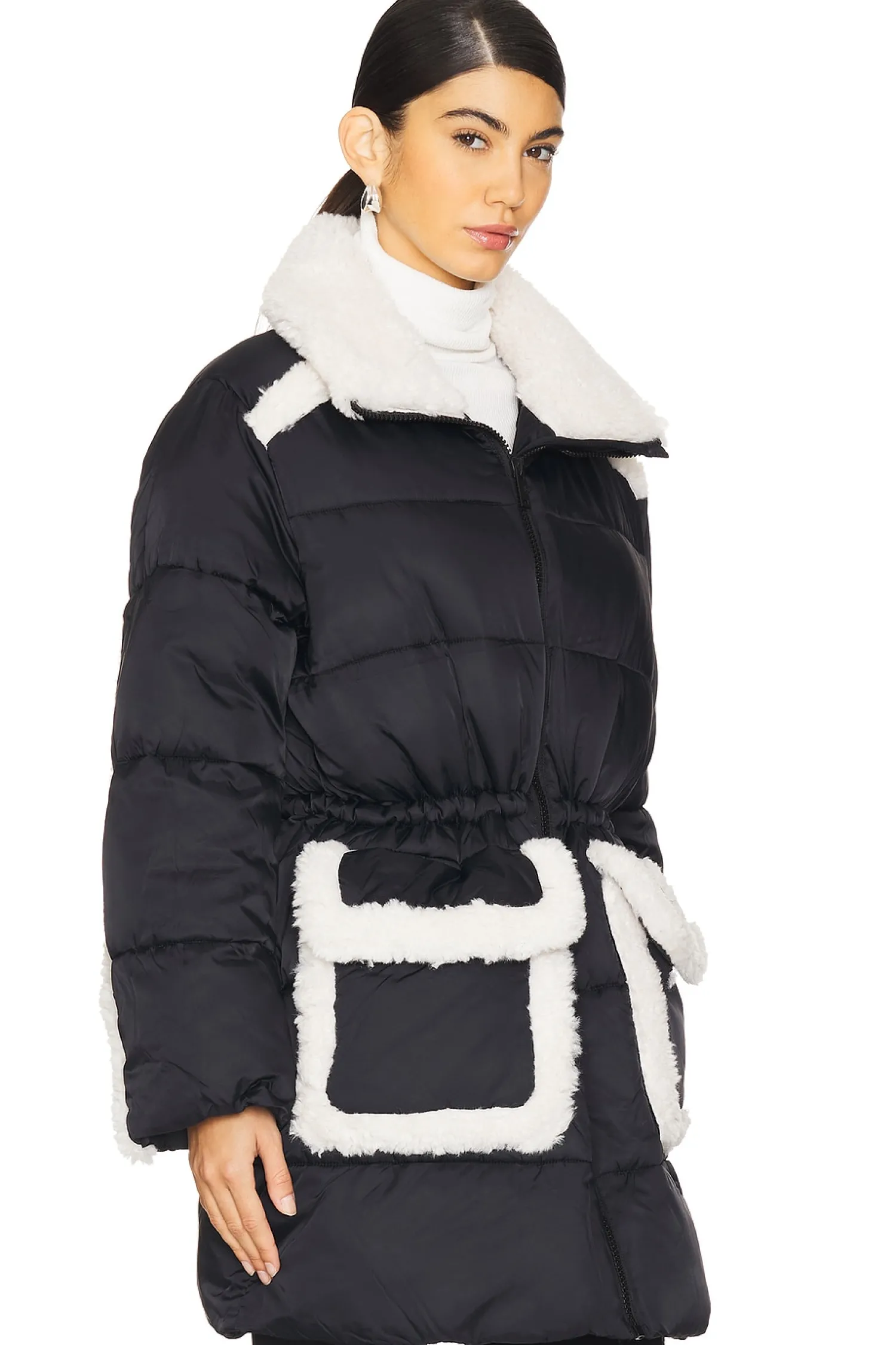 Women UGG Jackets & Coats>Amal Plush Seam Puffer Coat