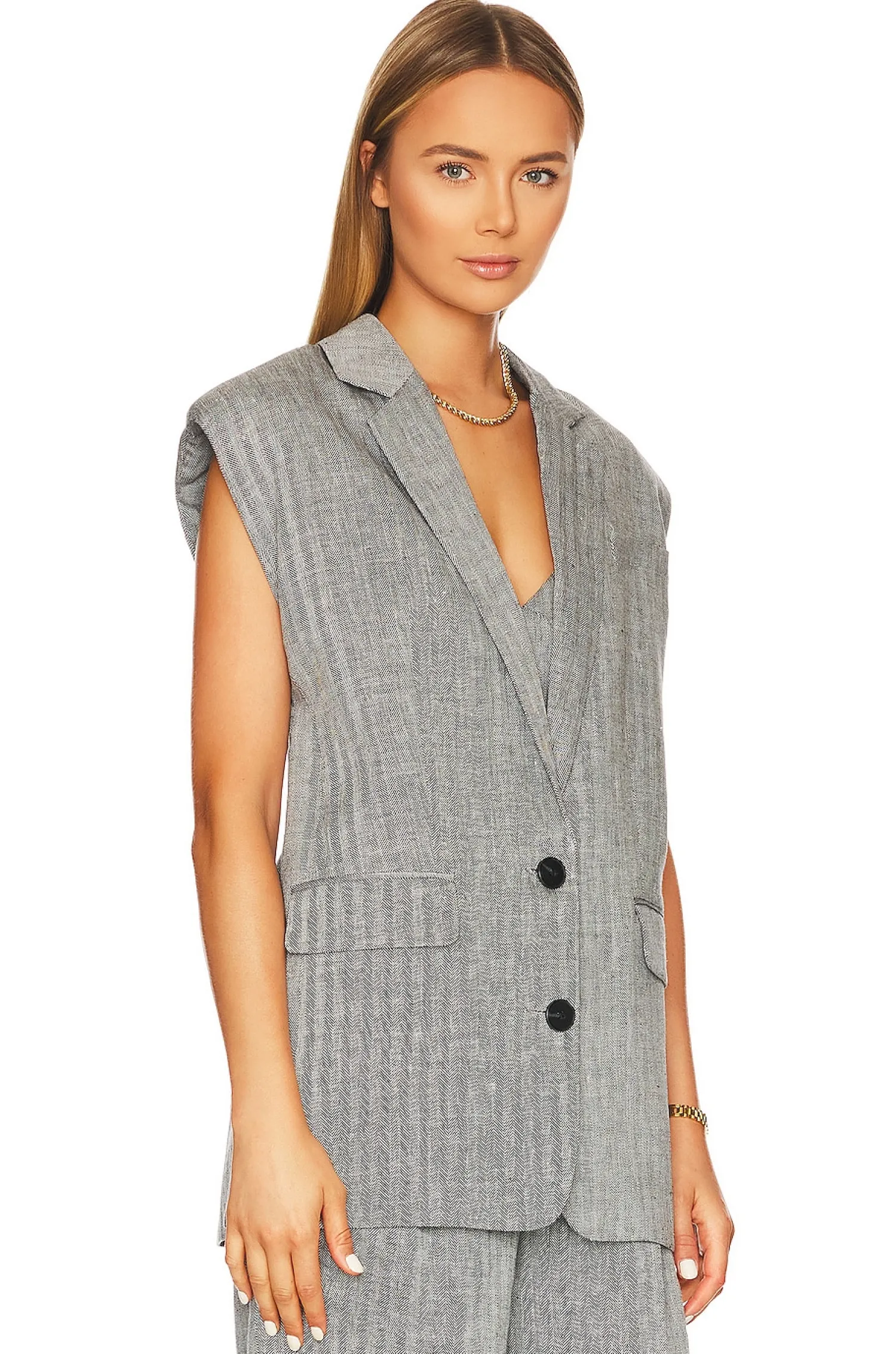 Women Shona Joy Jackets & Coats>Amanda Sleeveless Tailored Blazer