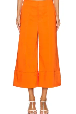 Women Alice + Olivia Pants|Matching Sets>Andra High Rise Wide Leg Cropped Cuff Pant