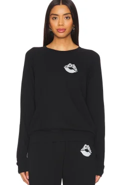 Women Lauren Moshi Matching Sets|Loungewear>Anela Raglan F U Bear Crew Neck