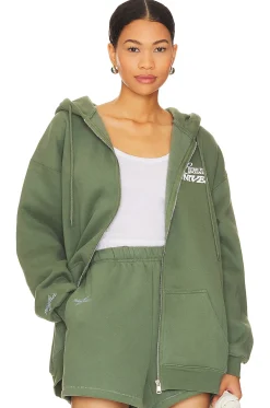 Women The Mayfair Group Loungewear>Angel Number Zip Up Hoodie