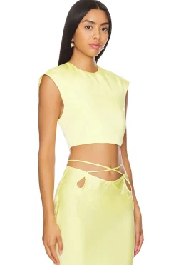 Women Bardot Matching Sets>Anya Satin Top