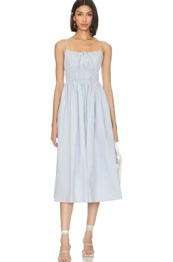 Women L'Academie Dresses>Ari Poplin Midi Dress