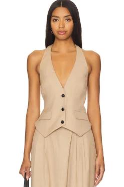 Women Shona Joy Matching Sets|Jackets & Coats>Asher Tailored Open Back Vest