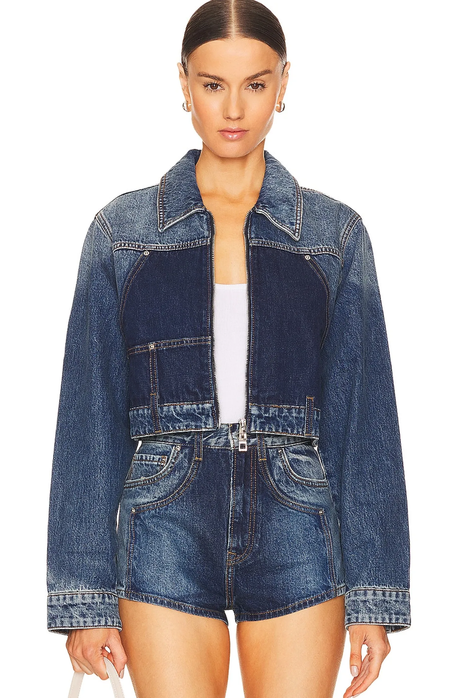 Women GRLFRND Jackets & Coats>Avery Two Tone Utility Jacket