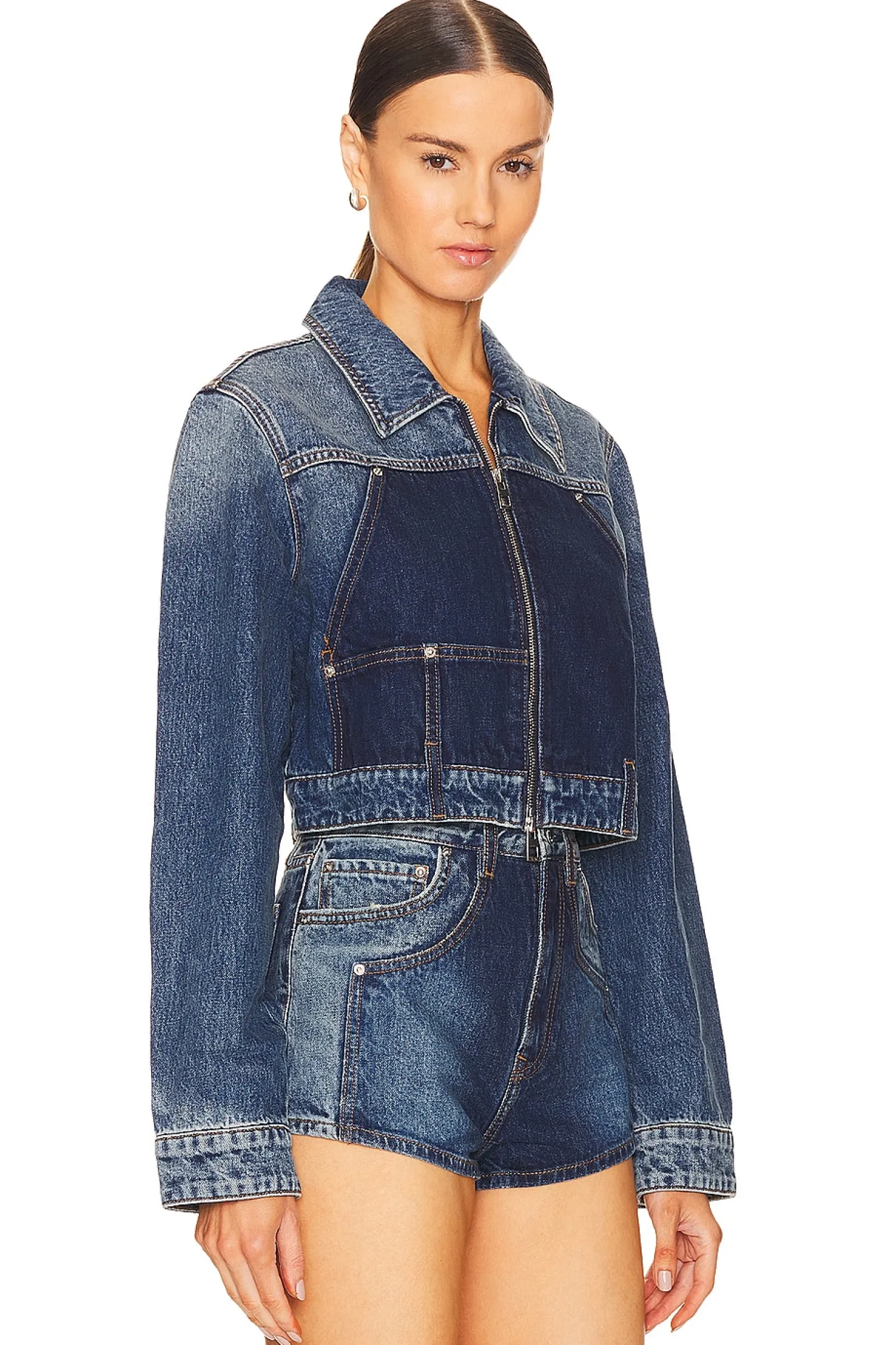 Women GRLFRND Jackets & Coats>Avery Two Tone Utility Jacket