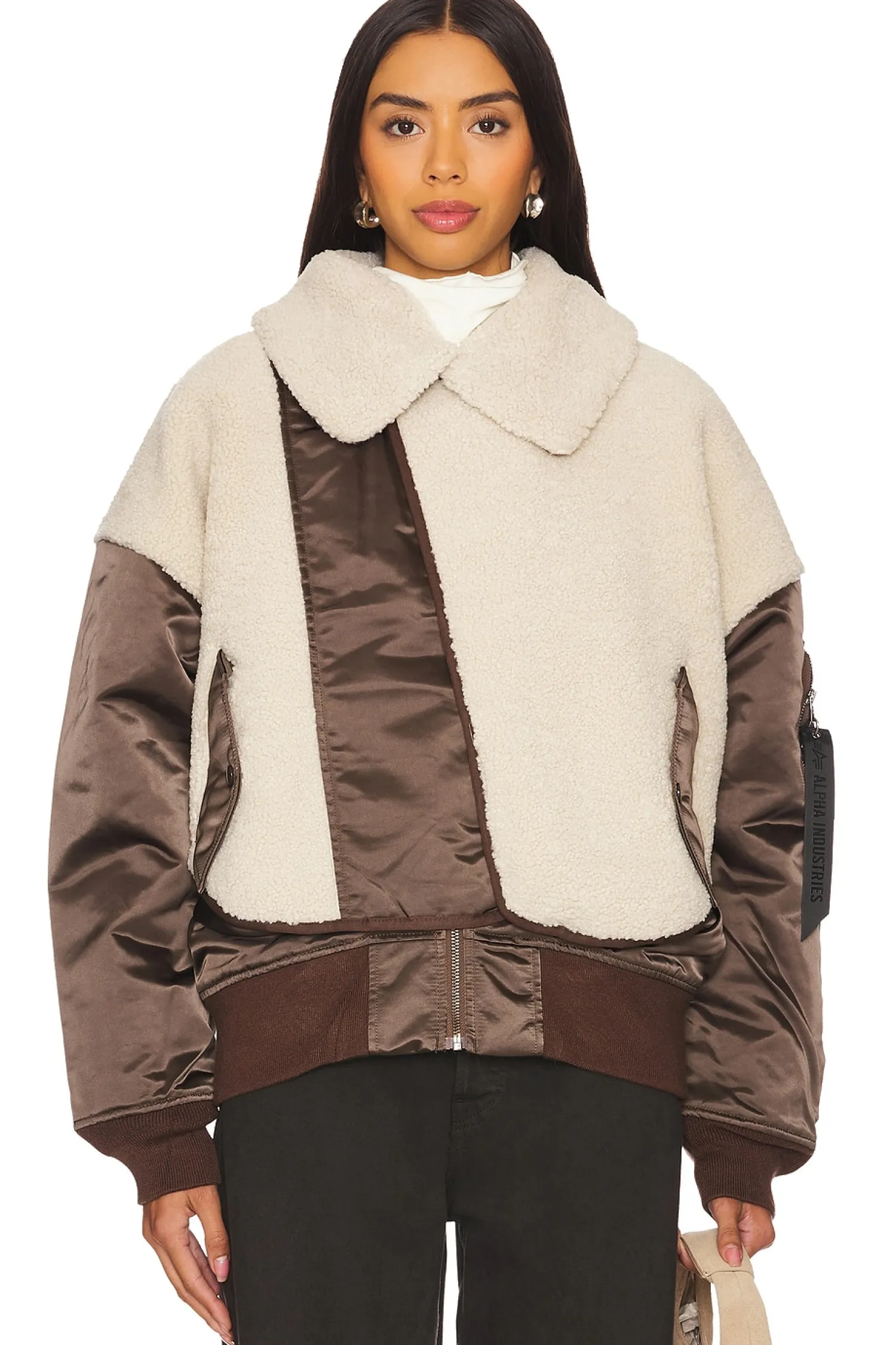 Women ALPHA INDUSTRIES Jackets & Coats>B-15 Sherpa Hybrid Jacket
