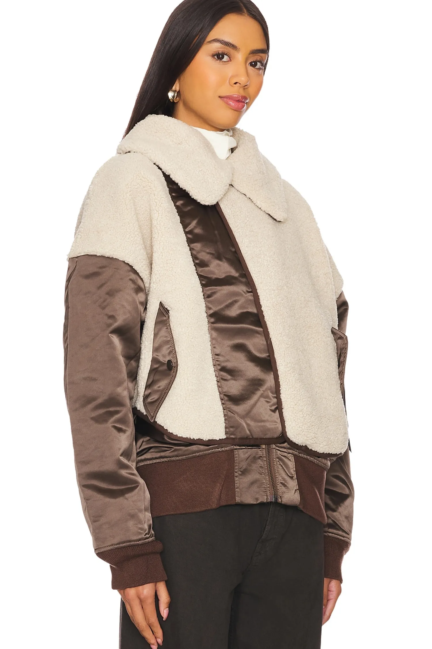 Women ALPHA INDUSTRIES Jackets & Coats>B-15 Sherpa Hybrid Jacket