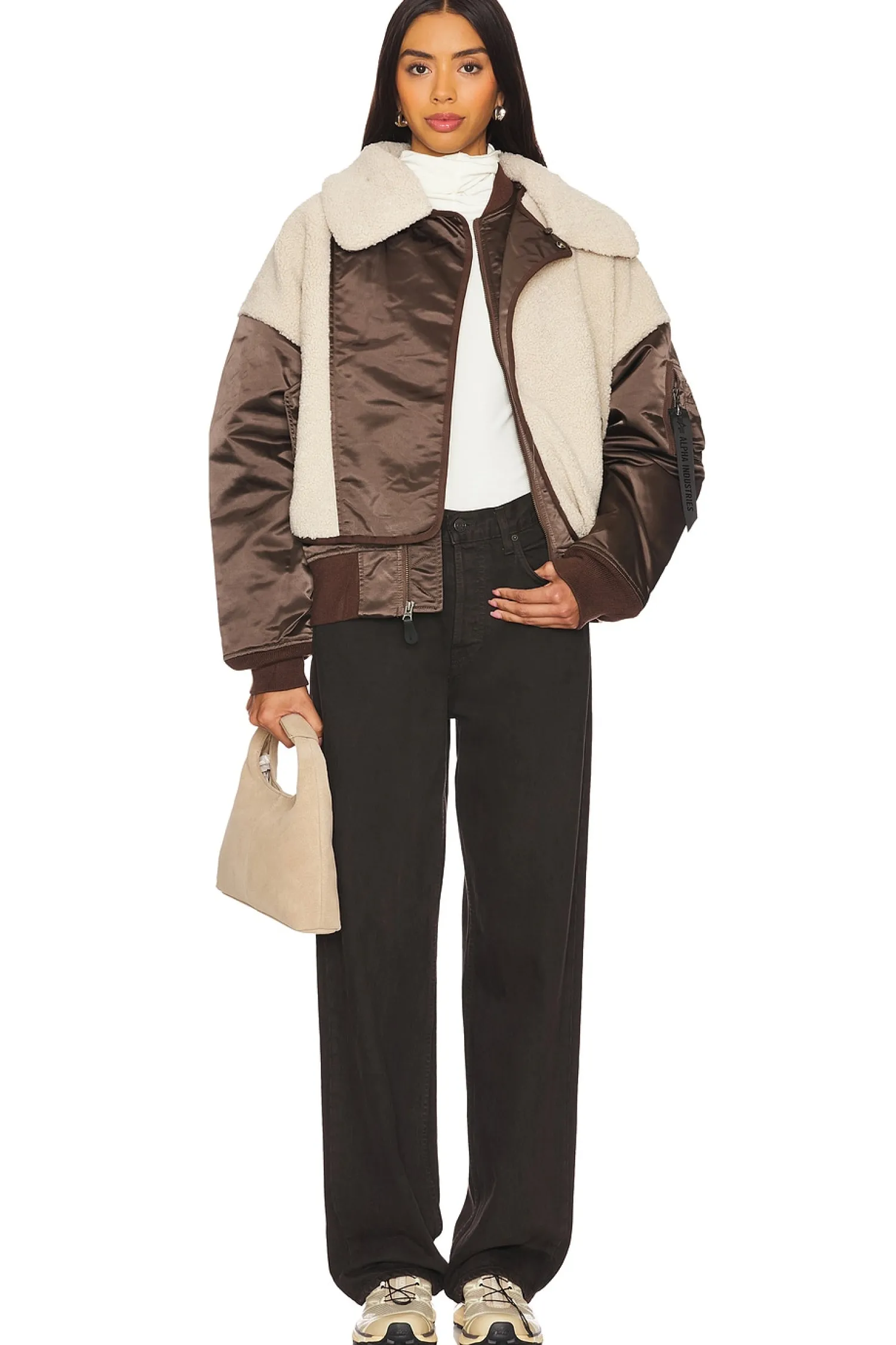 Women ALPHA INDUSTRIES Jackets & Coats>B-15 Sherpa Hybrid Jacket
