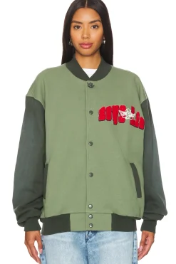Women Boys Lie Jackets & Coats>B Shock Varsity Jacket
