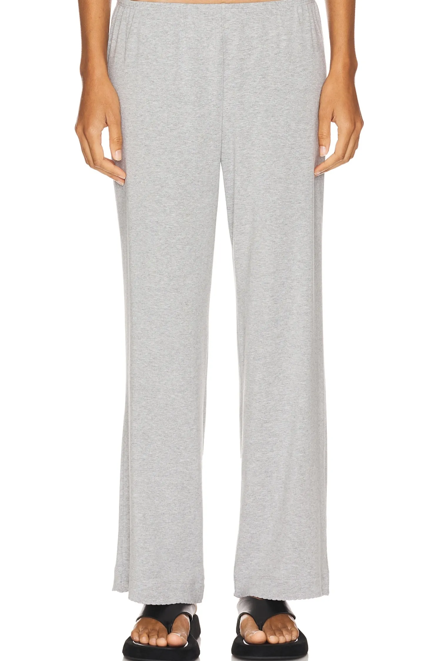 Women DONNI. Pants|Loungewear>Baby Rib Scallop Pant