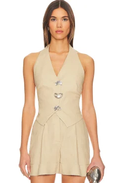 Women SELMACILEK Jackets & Coats>Back Cut Out Vest