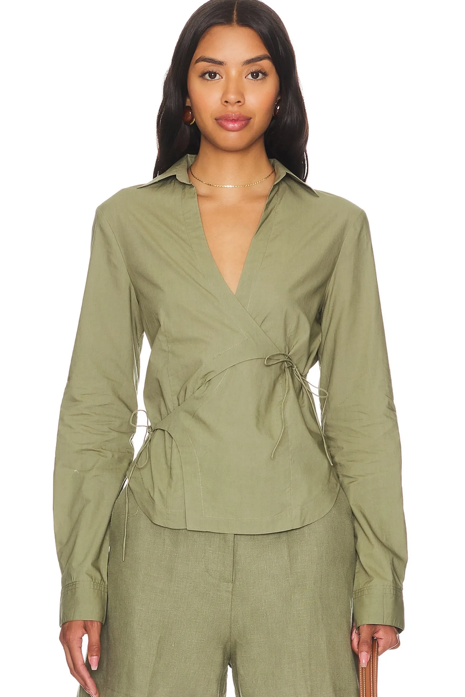 Women FAITHFULL THE BRAND Matching Sets>Baia Wrap Shirt