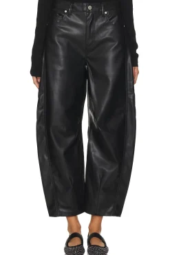Women BLANKNYC Pants>Barrel Leg Faux Leather Pant