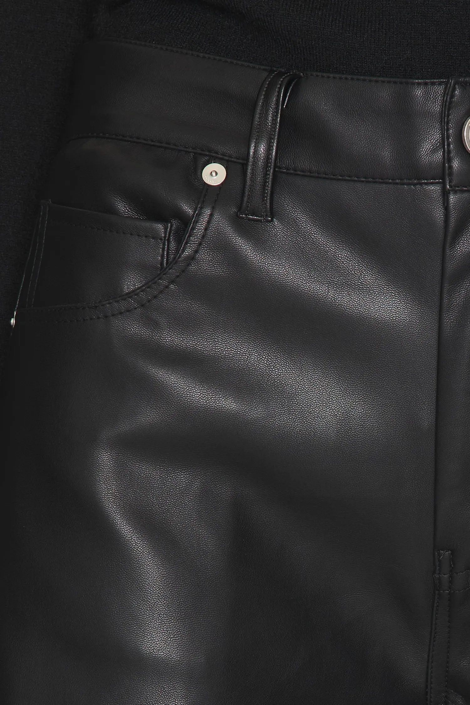Women BLANKNYC Pants>Barrel Leg Faux Leather Pant