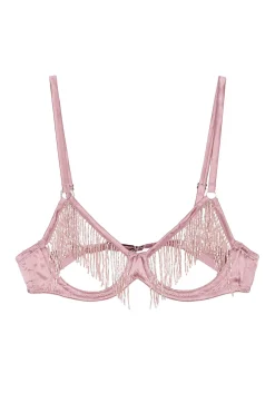 Women fleur du mal Lingerie & Sleepwear>Beaded Fringe Ouvert Bra