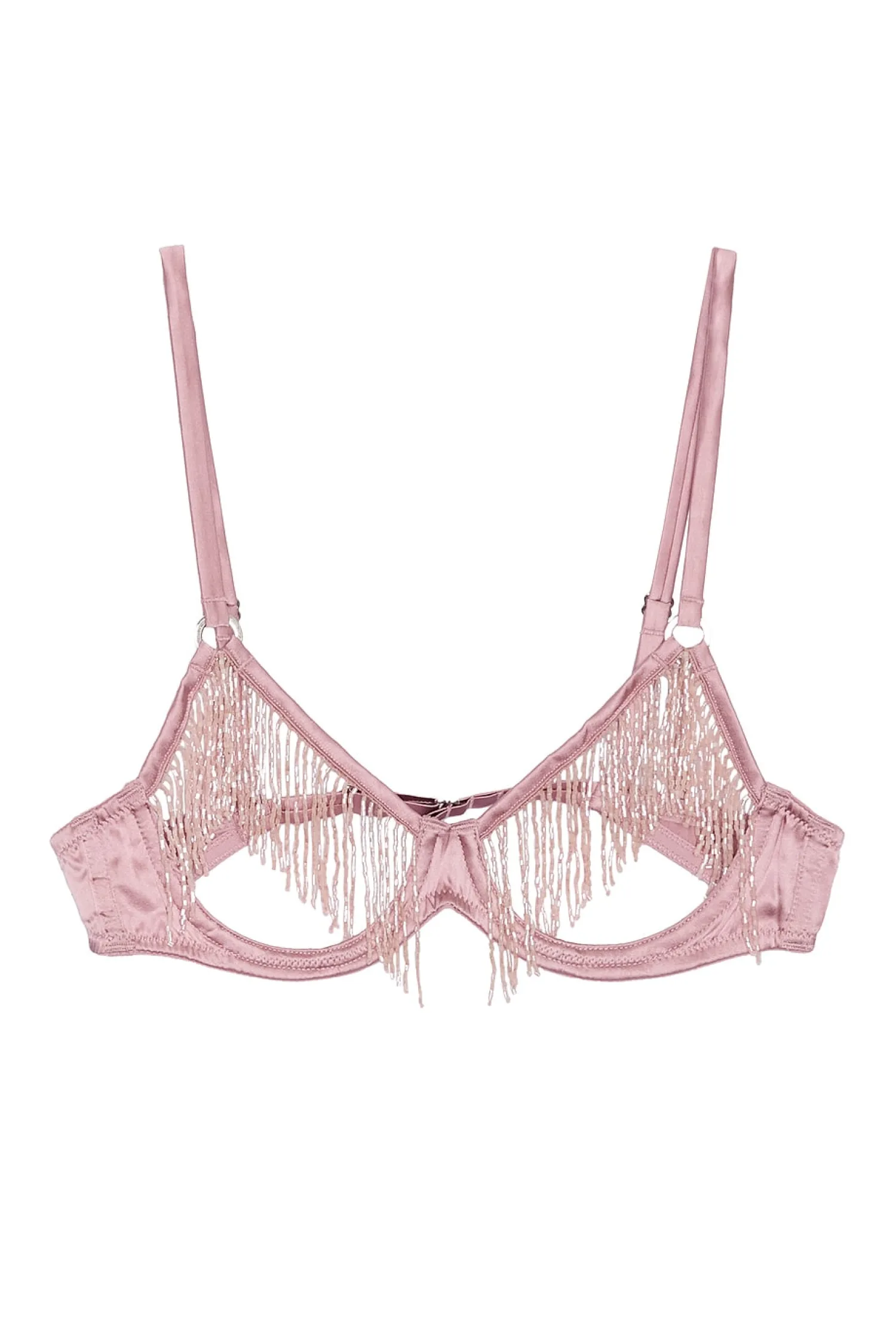 Women fleur du mal Lingerie & Sleepwear>Beaded Fringe Ouvert Bra