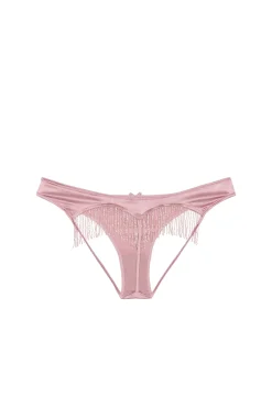 Women fleur du mal Lingerie & Sleepwear>Beaded Fringe Ouvert Heart Shaped Panty