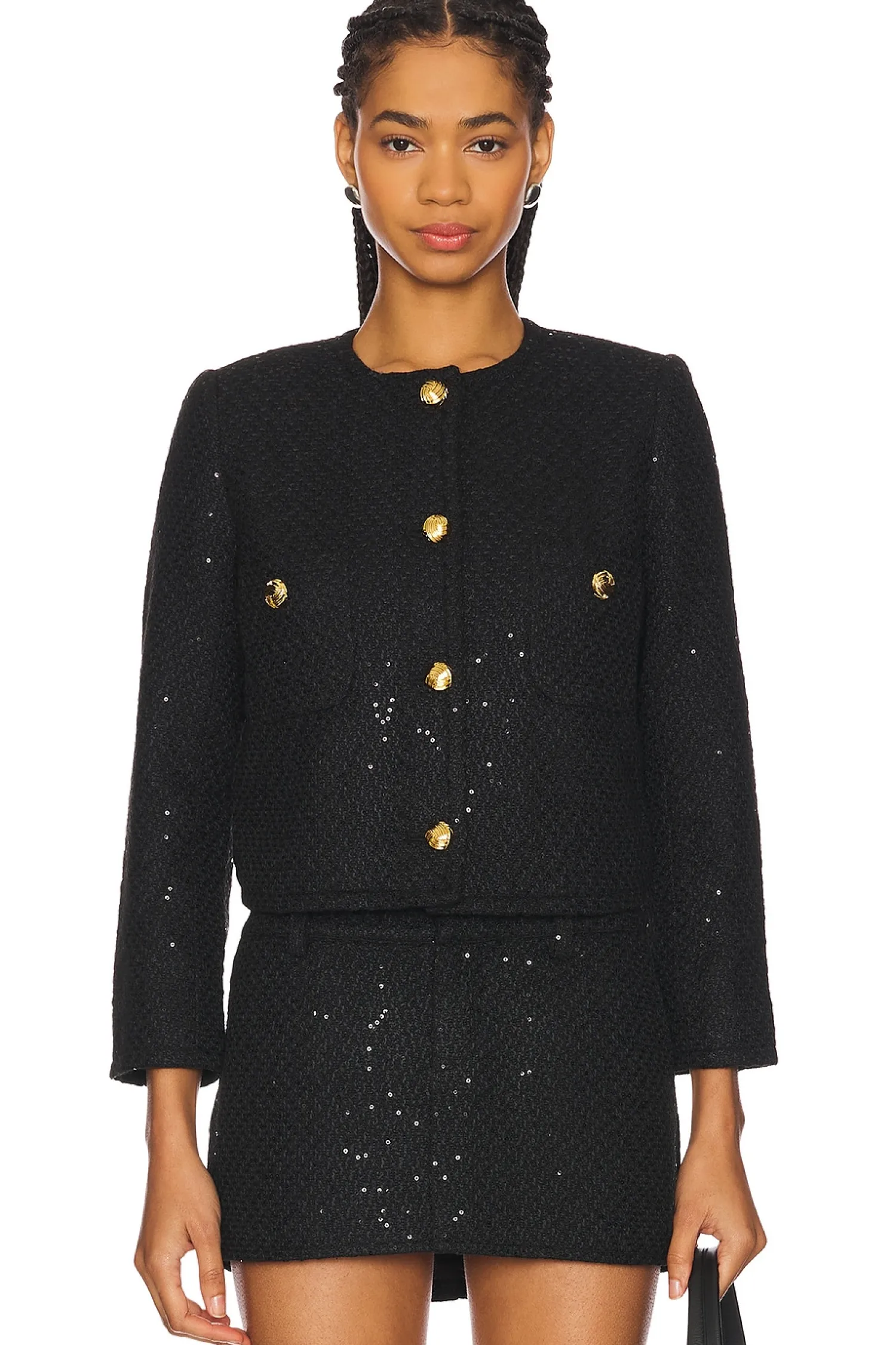 Women GUIZIO Jackets & Coats>Bela Tweed Jacket