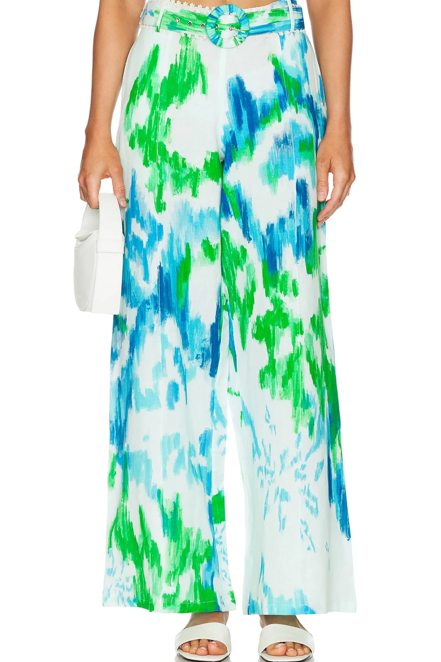 Women HEMANT AND NANDITA Pants>Belted Flared Pants