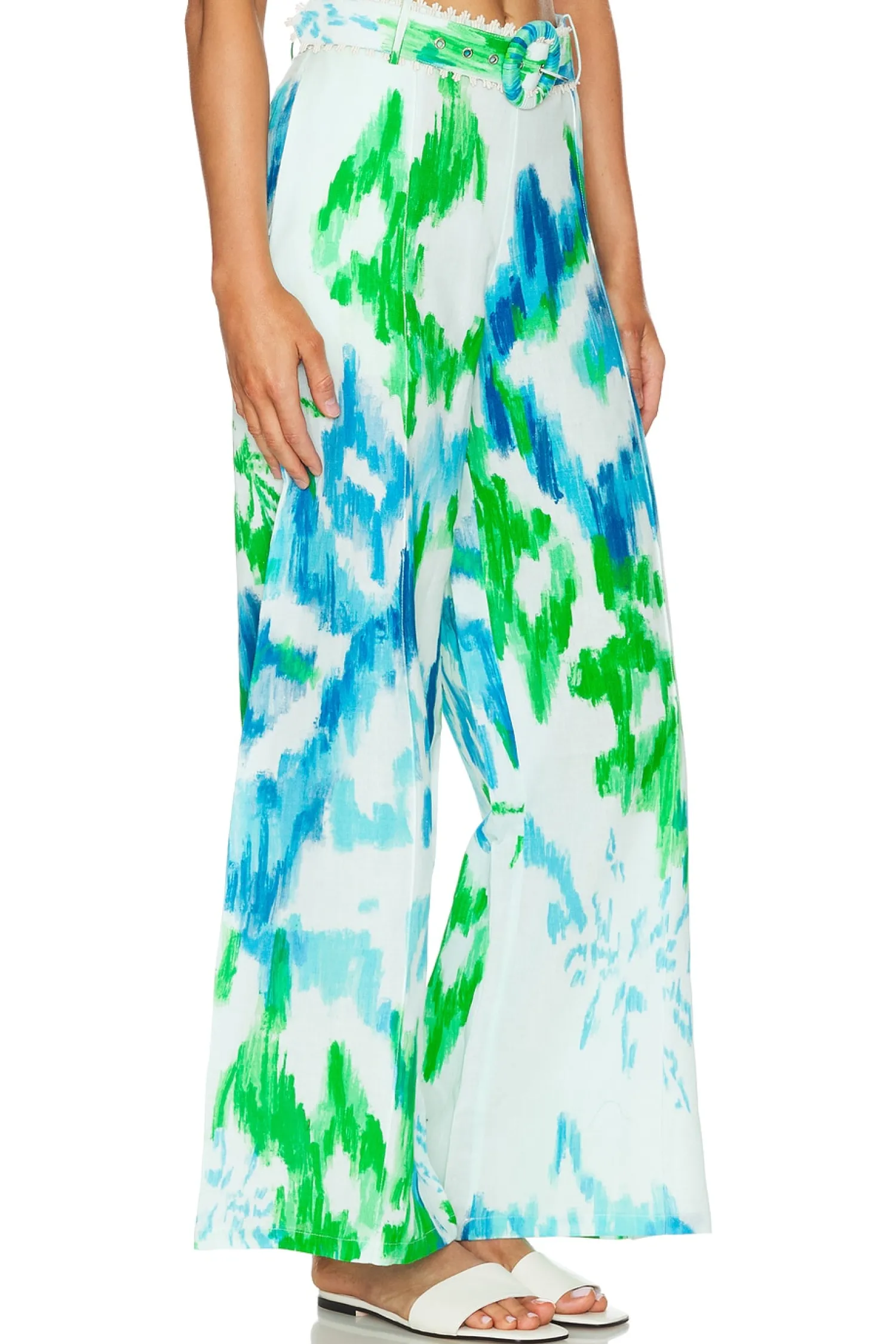 Women HEMANT AND NANDITA Pants>Belted Flared Pants