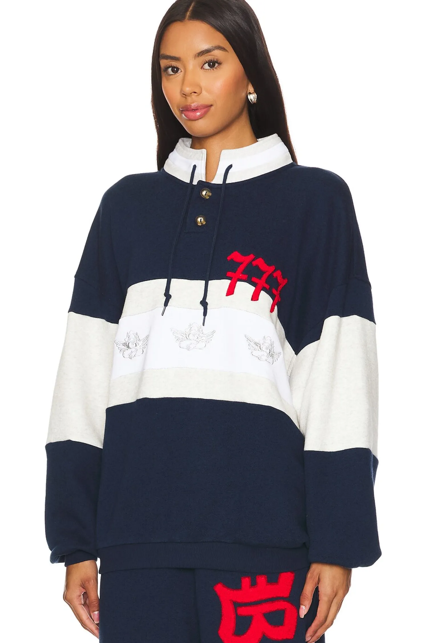 Women Boys Lie Loungewear>Better Luck Next Time Henley Sweatshirt