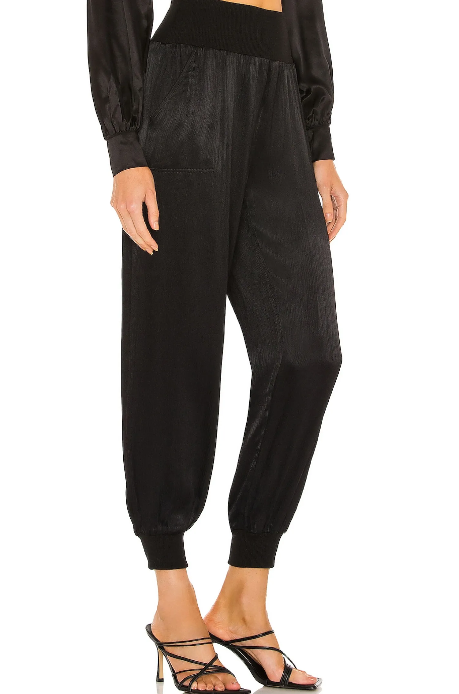 Women Bobi Pants>Sleek Textured Pant