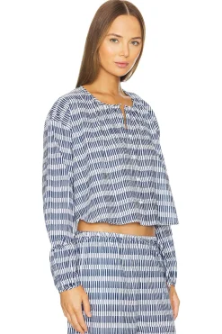 Women Skin Matching Sets>Blair Cropped Shirt