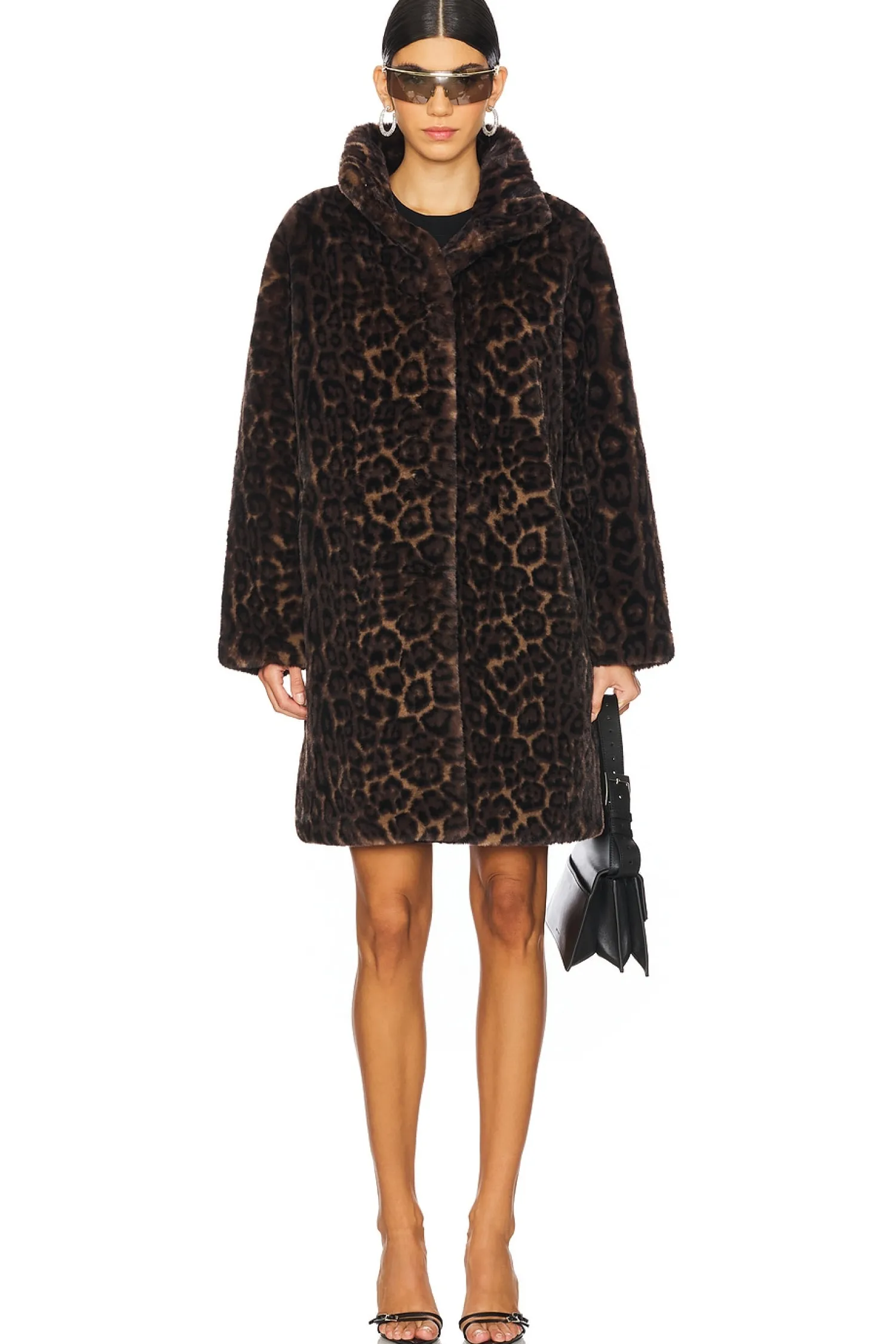 Women Apparis Jackets & Coats>Blair Leopard Mid Length Coat