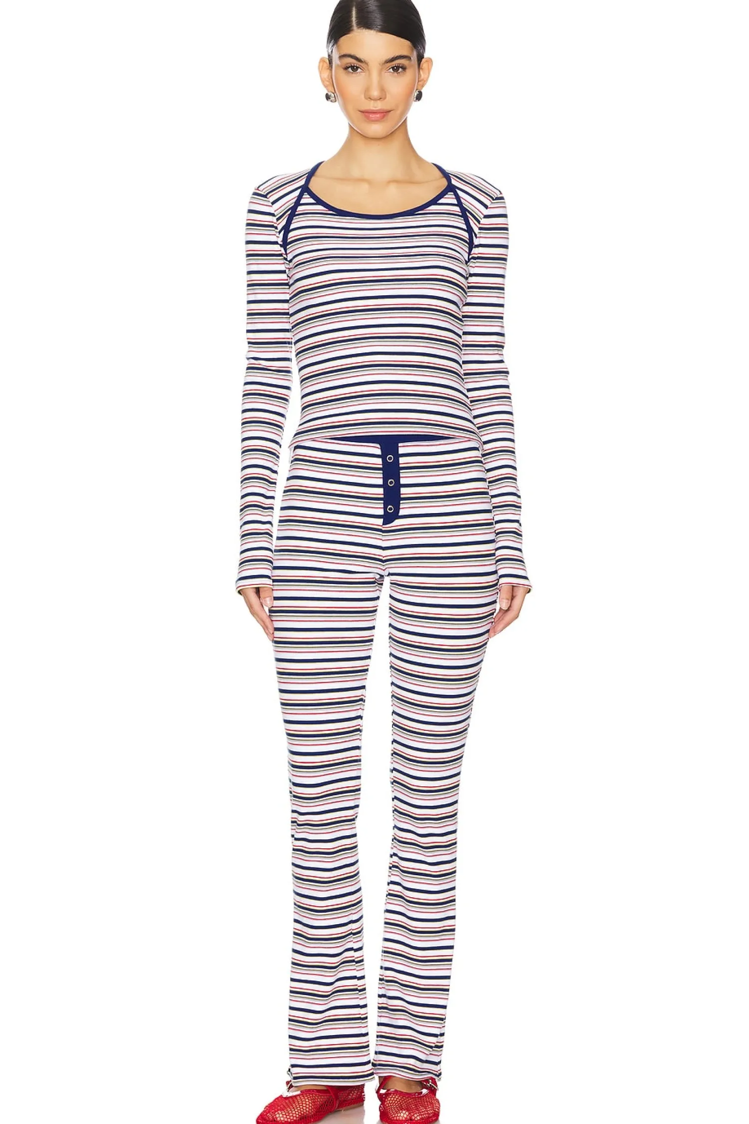 Women Frankies Bikinis Matching Sets|Loungewear>Blair Rib Pant