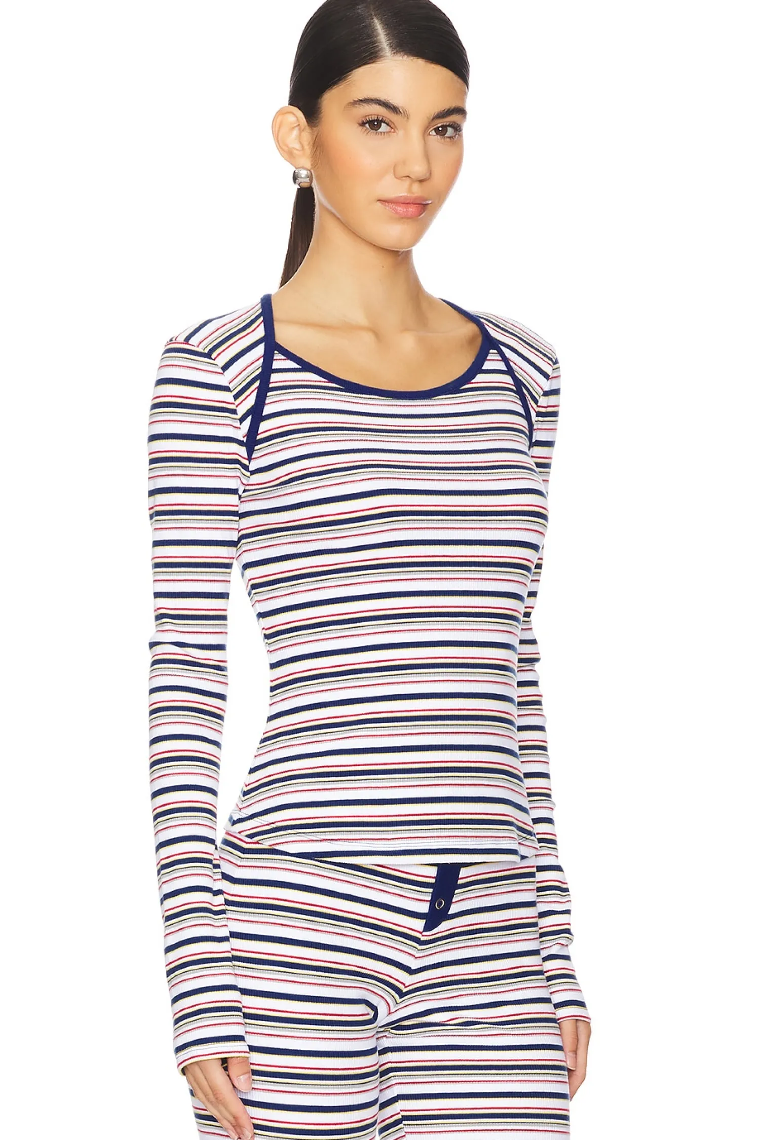 Women Frankies Bikinis Matching Sets>Blair Rib Shirt