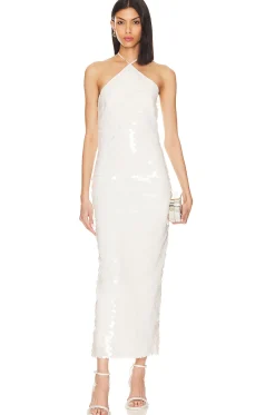 Women The New Arrivals by Ilkyaz Ozel Dresses>BlancaTriangle Neck Dress