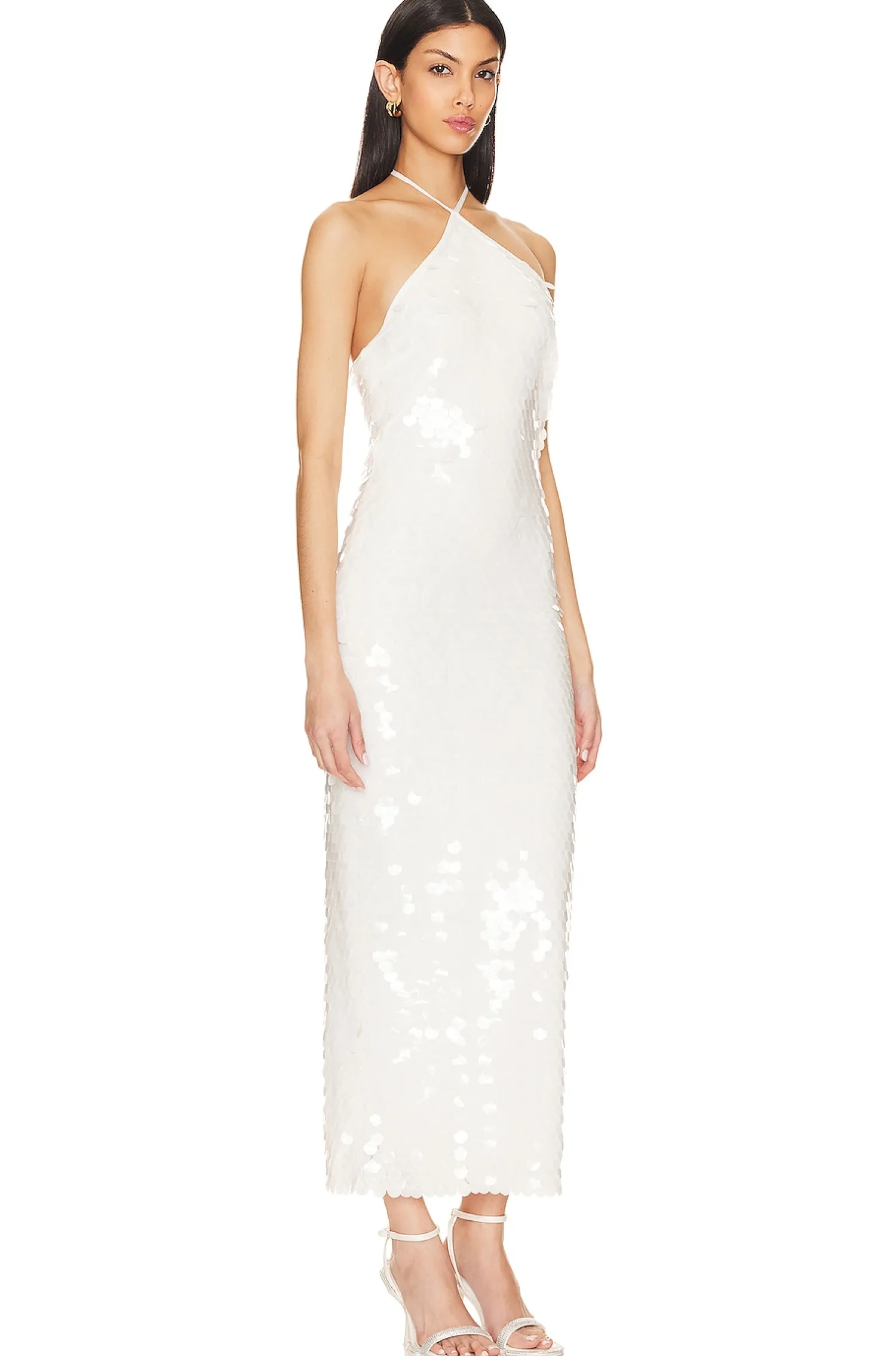 Women The New Arrivals by Ilkyaz Ozel Dresses>BlancaTriangle Neck Dress