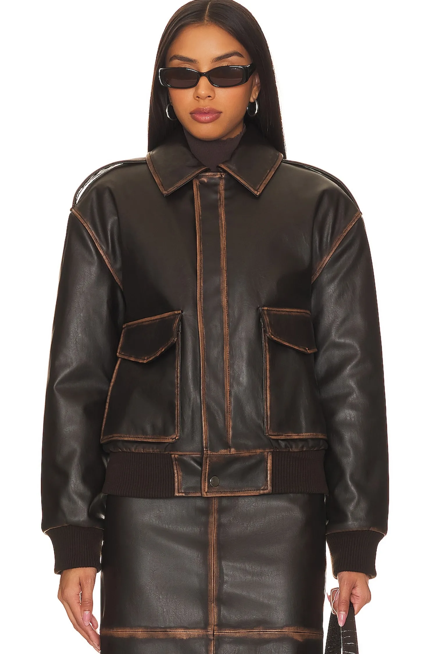 Women L'Academie Jackets & Coats>Bo Faux Leather Jacket