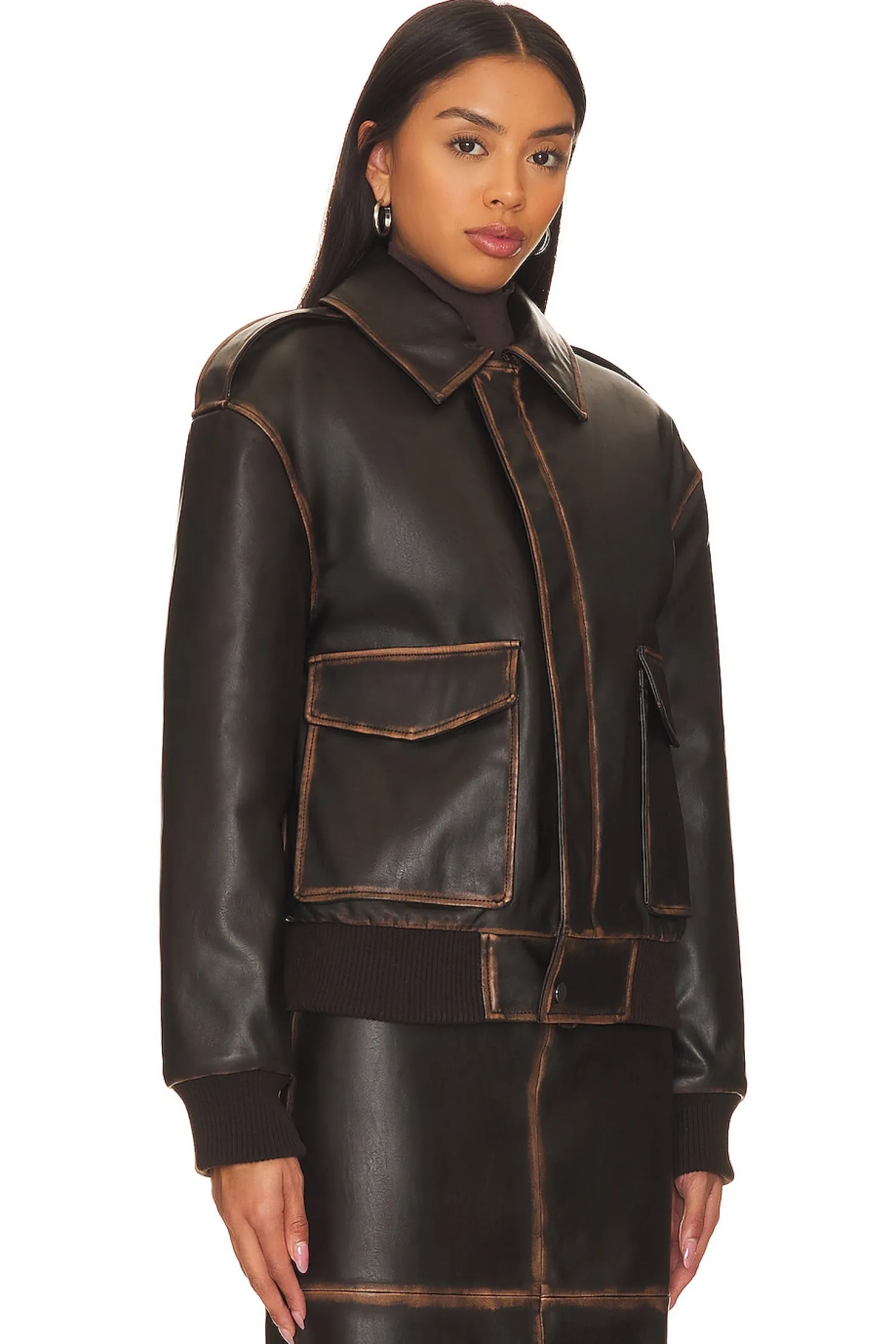 Women L'Academie Jackets & Coats>Bo Faux Leather Jacket