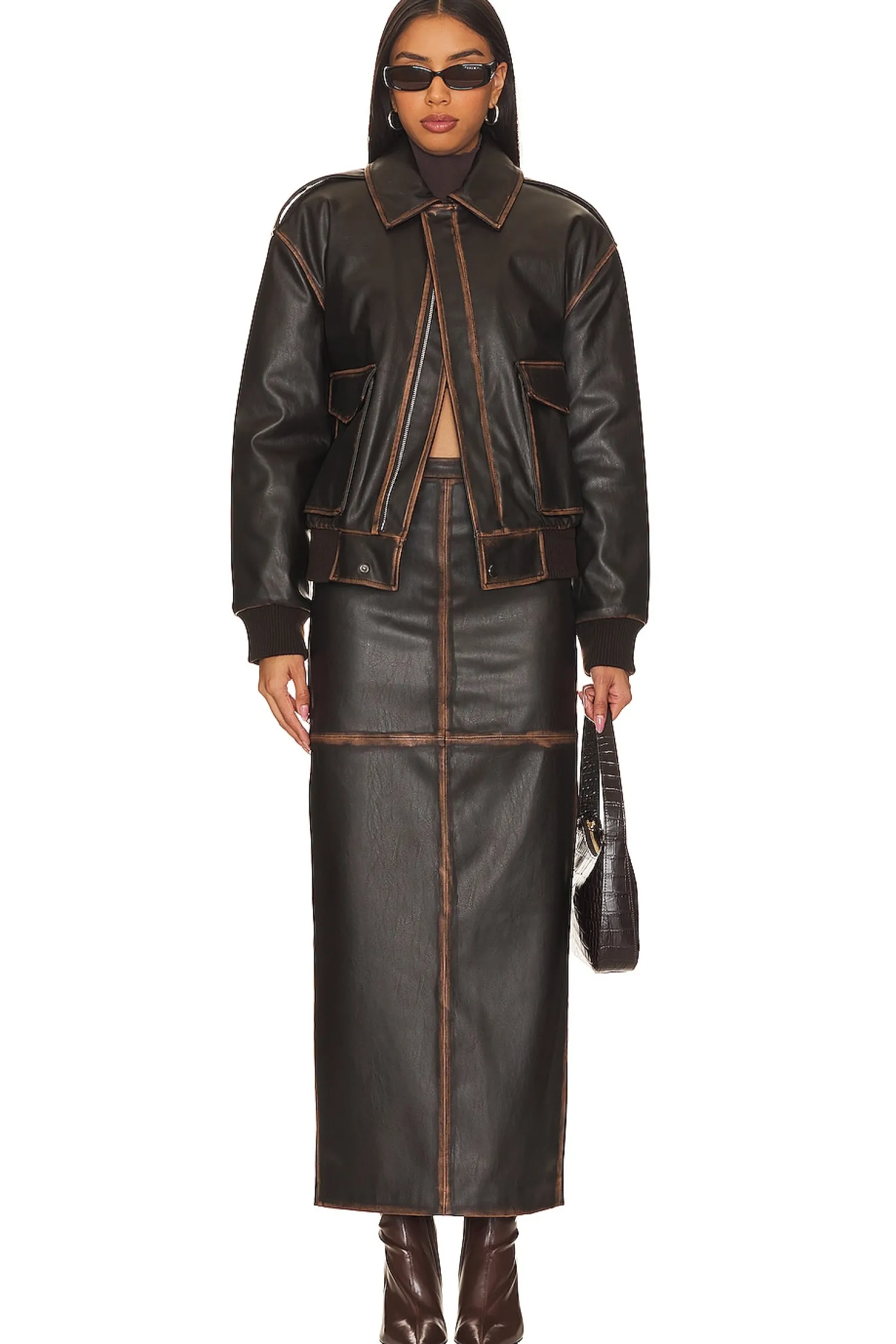 Women L'Academie Jackets & Coats>Bo Faux Leather Jacket