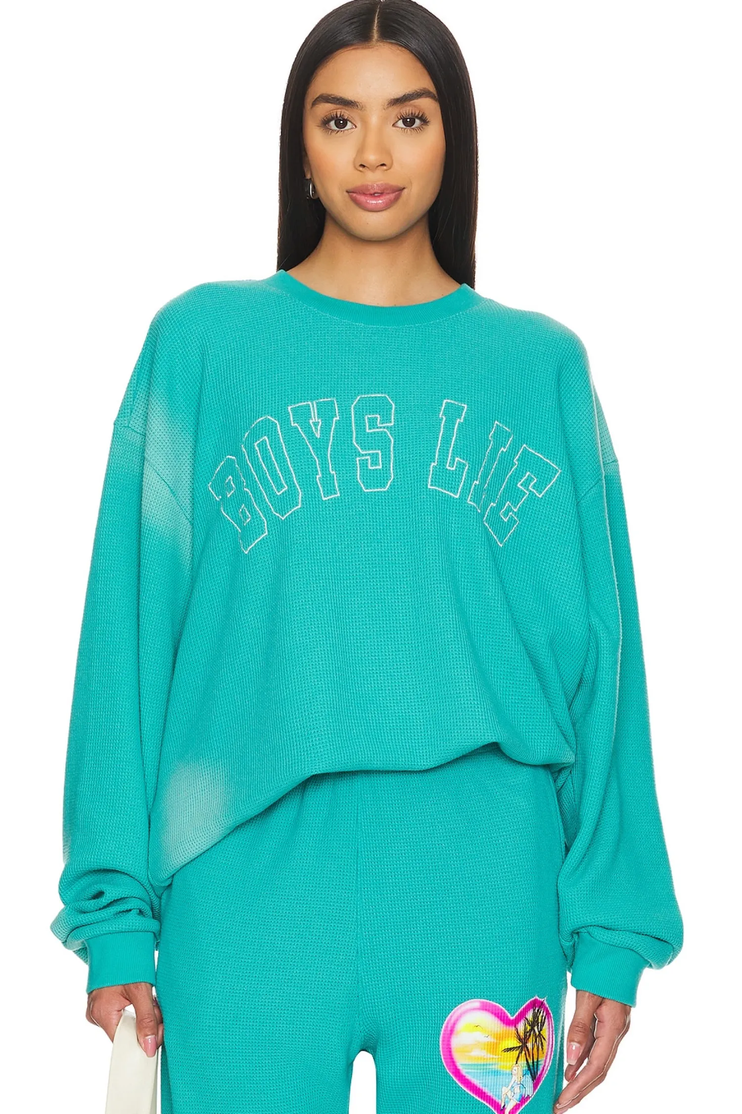 Women Boys Lie Loungewear>Boardwalk Thermal Kara Crew