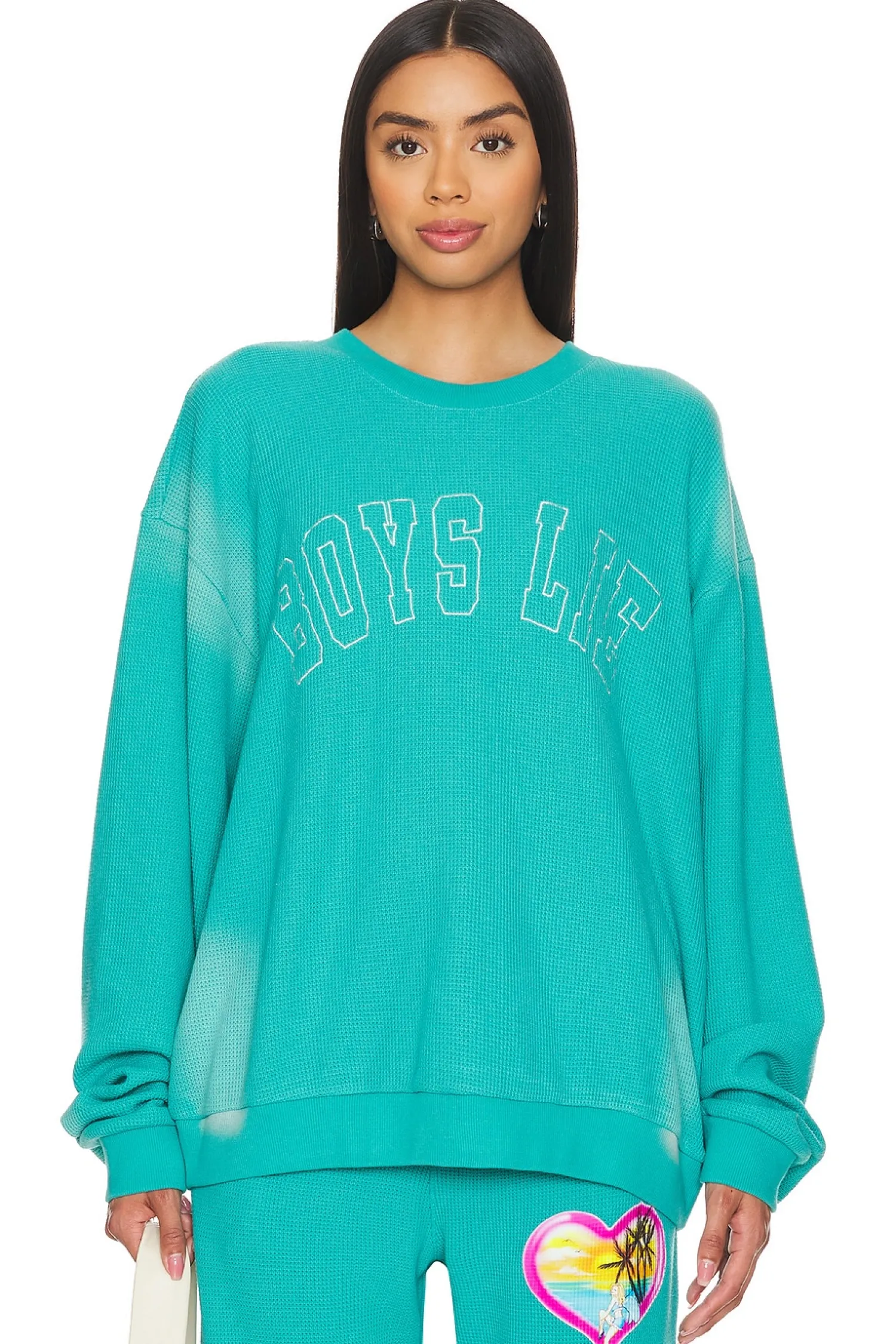 Women Boys Lie Loungewear>Boardwalk Thermal Kara Crew