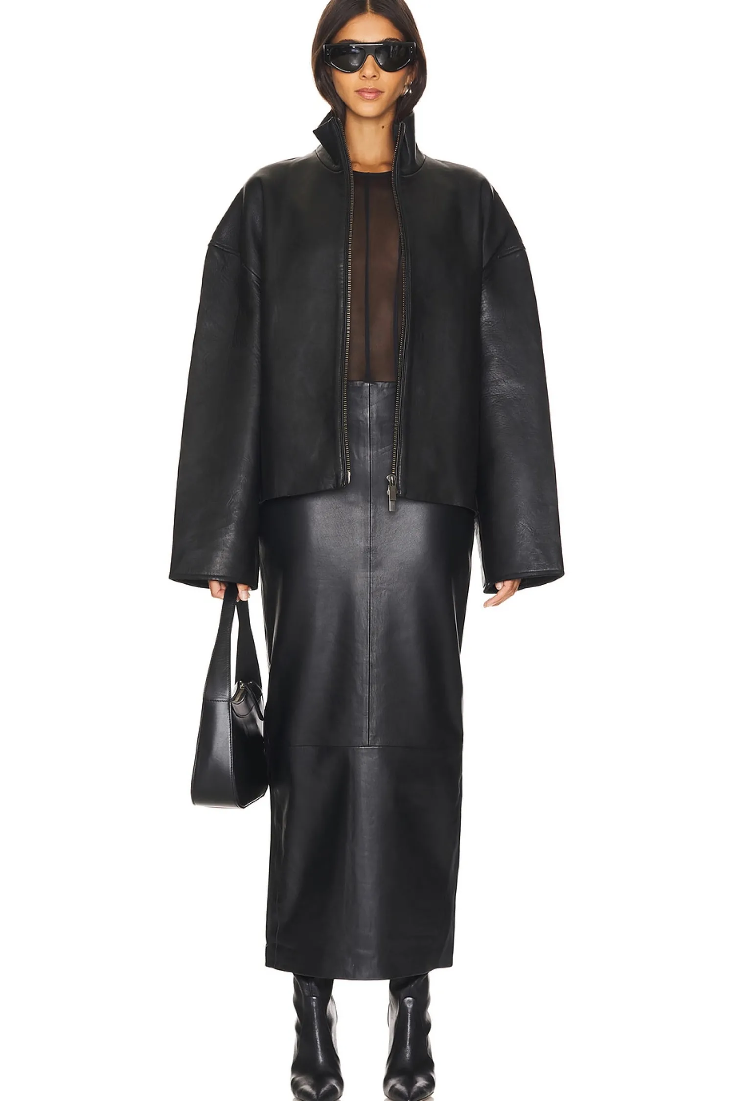 Women REMAIN Jackets & Coats>Bonded Leather Jacket